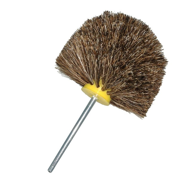 Broca de rueda de cepillo de alambre Accesorios de vástago de 6 mm, desbarbado, eliminación de bordes Cabello de caballo CUTICAT cepillo de rueda de alambre