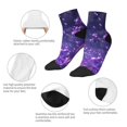 thumbnail image 5 of Pofeuu Purple Bubble Abstract Art Print 30cm Socks, Adult Running Hiking Socks for Youth and Adult, 5 of 7