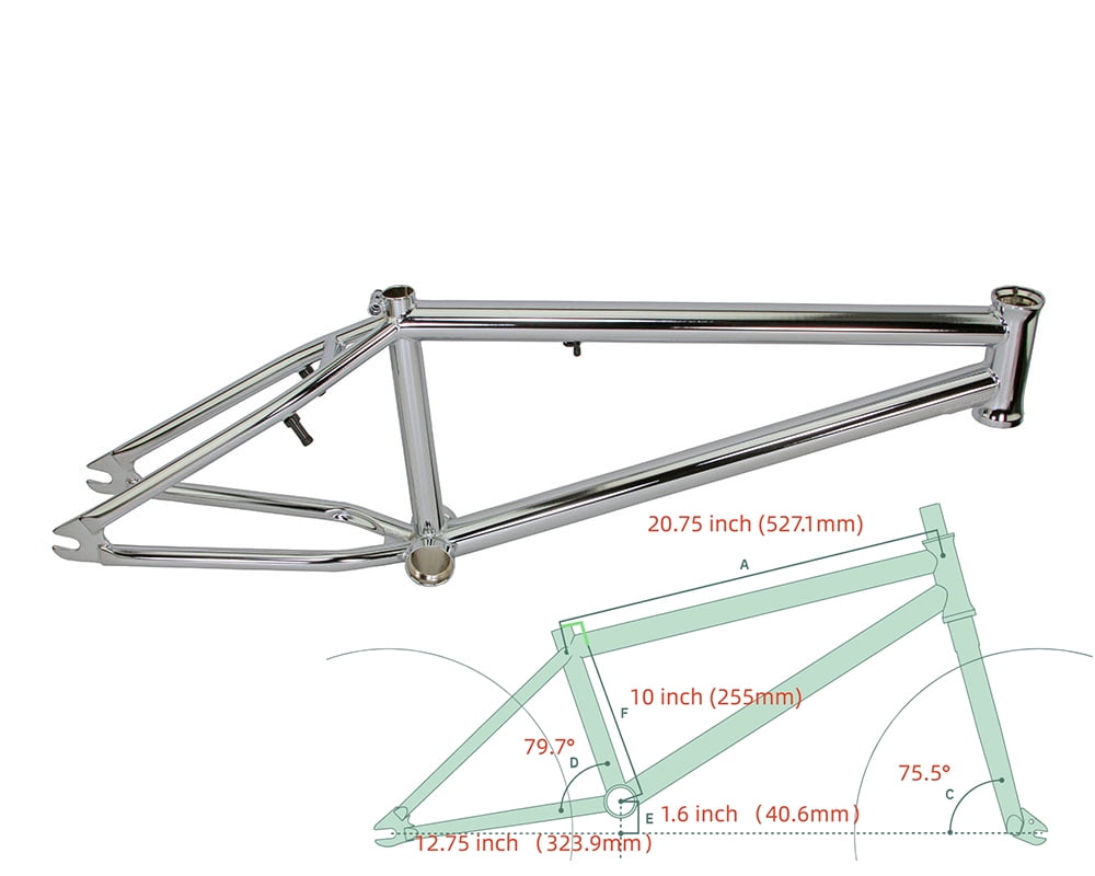 Bike 20 Freestyle Chromoly Frame Black. - Walmart.com