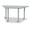 Gray/Coastal Blue, variant on Trapezoid Activity Tables - 24" X 48", E-height - Freckled Gray/Blue/Gray