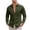 #621-Army Green, variant on Men's Relaxed Fit Stretch Long Sleeve Turndown Collar Shirt with Asymmetric Placket Gray S Gifts