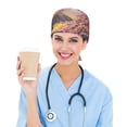 thumbnail image 3 of Yiaed Cherry Blossoms Pattern Working Cap,Tie Back Scrub Cap,Adjustable Working Hat Sweatband, Elastic Bandage Tie Back Hats,Breathable Headgear, 3 of 8