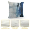 thumbnail image 4 of GOSMITH  Blue and Grey Abstract Art Artwork Pillow Cover, Gallery Modern Decorative Throw Pillows Cushion Cover for Bedroom Sofa Living Room, 4 of 5