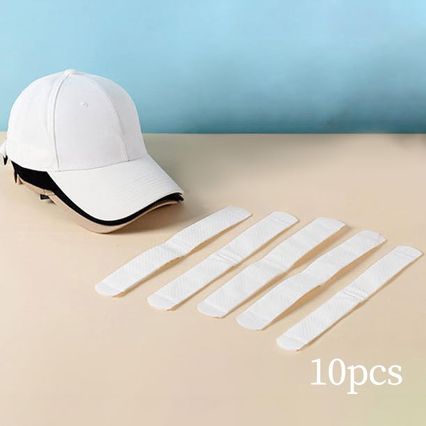 Sombrero Sudor Liner Sombreros desechables Relleno Reductor de tamaño Sombrero Almohadillas para el sudor Invisible Evita las Absorbe la 10x verde blanco shamjiam Reductor de tamaño de sombrero