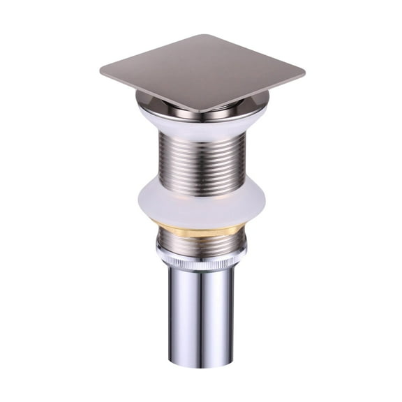 DAX Square Vanity Sink Pop up Drain without Overflow
