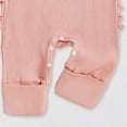 thumbnail image 6 of CAICJ98 Baby Girl First Birthday Outfit Newborn Infant Clothes Going Coming Home Outfit Ruffle Mitten Sweater Romper Cute Knit Jumpsuit (Pink,12-18 Months), 6 of 6