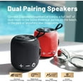 thumbnail image 3 of Sanag Portable Bluetooth Speaker, Bluetooth 5.0 Dual Pairing Wireless Mini Speaker, 360 HD Surround Sound & Rich Stereo Bass 24H Playtime IP67 Waterproof for Travel Outdoors Home and Party, 3 of 7