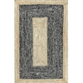 thumbnail image 2 of Indian Handmade Braided Black & White Cotton with Natural Jute Area Rugs , Floor Decor Carpet Size 2 x 14 Feet ( 60 cm x 420 cm ), 2 of 4
