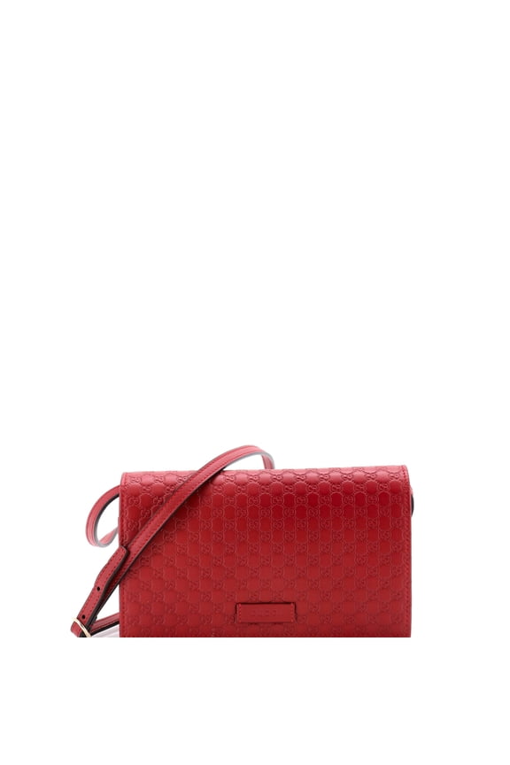 Pre-Owned Wallet on Strap Microguccissima Leather By Rebag