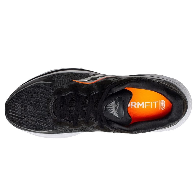 Men\'s Saucony Omni 20 Running Shoes- Black /Orange/White- Size‎ 10W-No Insoles Saucony OMNI 20 Black White Orange Running Shoes S20681-10  main image 4