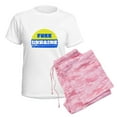 thumbnail image 6 of CafePress - Free Ukraine - Women's Short Sleeve Print T-Shirt and Pants Light Cotton Pajama Set, 6 of 7