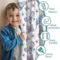 thumbnail image 3 of Blackout Kids Curtains,Flower and Butterfly Childrens Insulated Curtains Set Of 2,Bedroom Essentials,Toddler Room Decor 42"x54"(106x137cm), 3 of 4