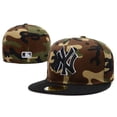 thumbnail image 2 of New Era New York Yankees sombrero hombres mujeres nueva gorra de béisbol americana nba Street Hipster Board gorra Hip Hop totalmente cerrada gorra no ajustable, 2 of 4