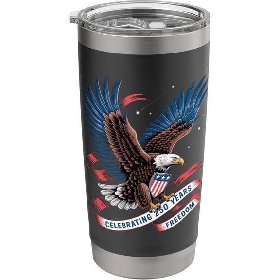 250 Years America Anniversary USA 250th Birthday Apparel Stainless Steel Insulated Tumbler