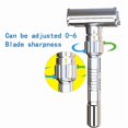 thumbnail image 5 of Compatible Classic Handle Razor Double-Edged Butterfly Twisted Opening T-Shaped 9-Speed Radical Adjustment Fro_Perfect Gift, 5 of 5