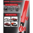 thumbnail image 4 of Tevlaphee Steering Wheel Lock Anti-Theft Car Device Heavy Duty Security Car Lock Antitheft Locking Devices Great Deterrent Adjustable Car Wheel Lock Anti Theft for Vehicle Truck SUV with 3 Keys (Red), 4 of 7