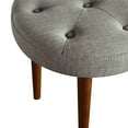 thumbnail image 5 of Elle Decor Penelope Round Tufted Stool in Storm Gray, 5 of 6