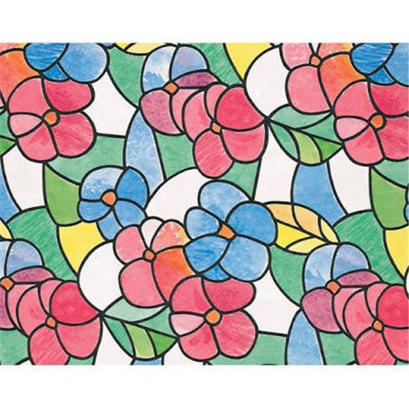 17 x 78 in. Decorative Self Adhesive Film, Lisboa Red