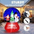 thumbnail image 2 of VINGLI 6ft Tall Christmas Snow Ball Inflatable, Blow Up Yard Decoration with Secure Stakes Storage Bag, Electric Blower Fan for Indoor Outdoor Garden Decor, 2 of 8