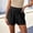 Black, variant on Womens Shorts Summer Casual Loose Elastic Waist Drawstring Comfy Lightweight Beach Shorts with Pockets