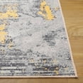 thumbnail image 6 of SAFAVIEH Malibu Coilean Abstract Polyester Machine Washable Area Rug, Gray/Gold, 3' x 5', 6 of 13