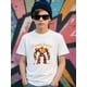 thumbnail image 2 of Boys Halloween Pumpkin Robot Graphic T-Shirt, Black Casual Style Halloween Shirts With Robot and Pumpkin, Girls/Boys Fall Clothes, Round Neck Short Sleeve T-Shirt, 2 of 7