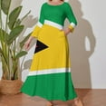 thumbnail image 3 of Guyana Flag Long Sleeved Dress women clothes luxury woman party dress dresses for women 2024, 3 of 6