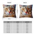 A portrait of a striped cat Pillow cover decoration pillowcase standard