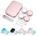 thumbnail image 2 of Contact Lens Case Kit Fashion Mirror Effect Portable Contact Lens Holder Case, 2 of 9