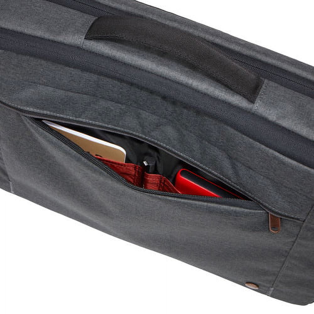 Case Logic Era 15.6 inches Unisex Hybrid Briefcase Melange Fabric, Obsidian