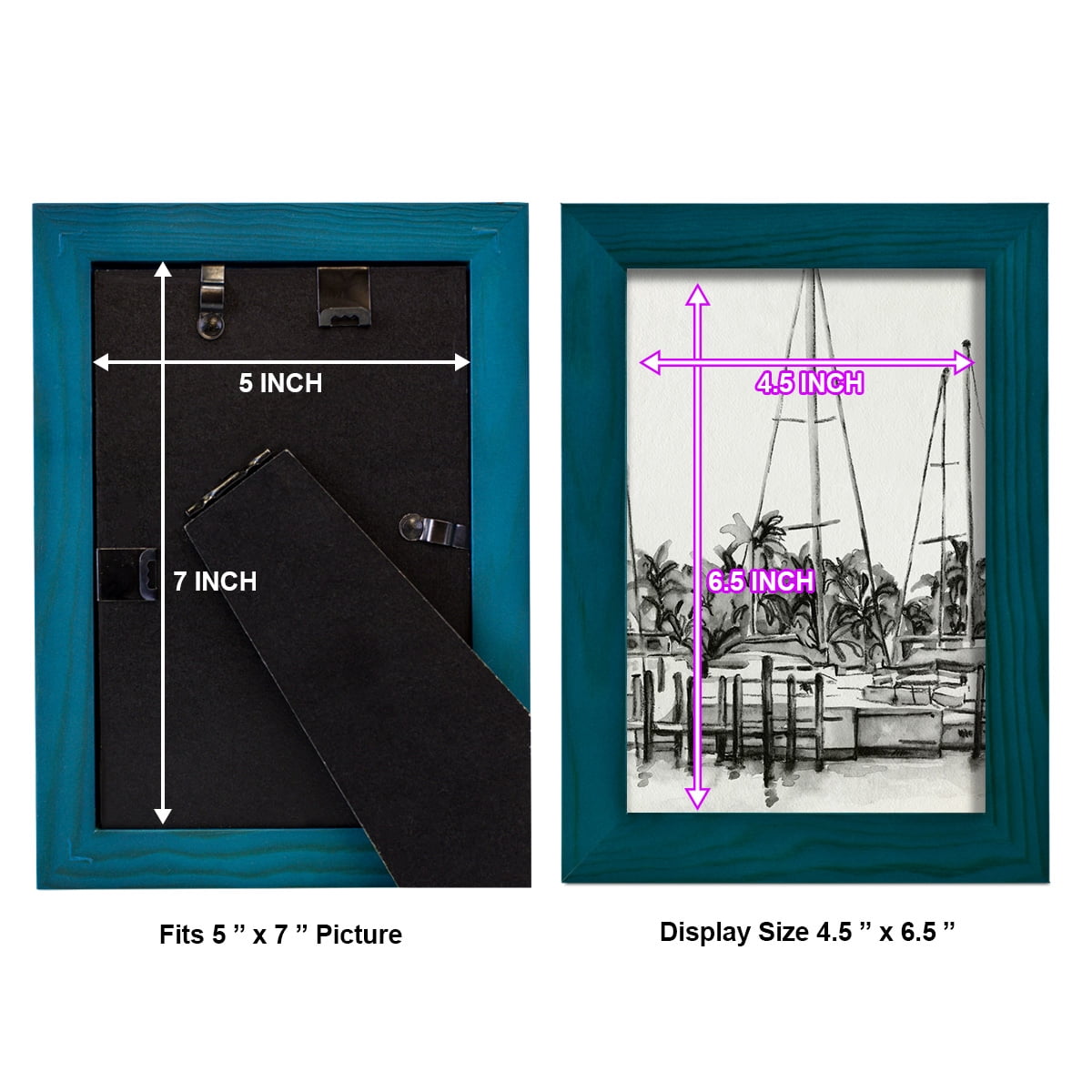 Neutral Tropics I - Framed Print w/glass - Ocean Blue