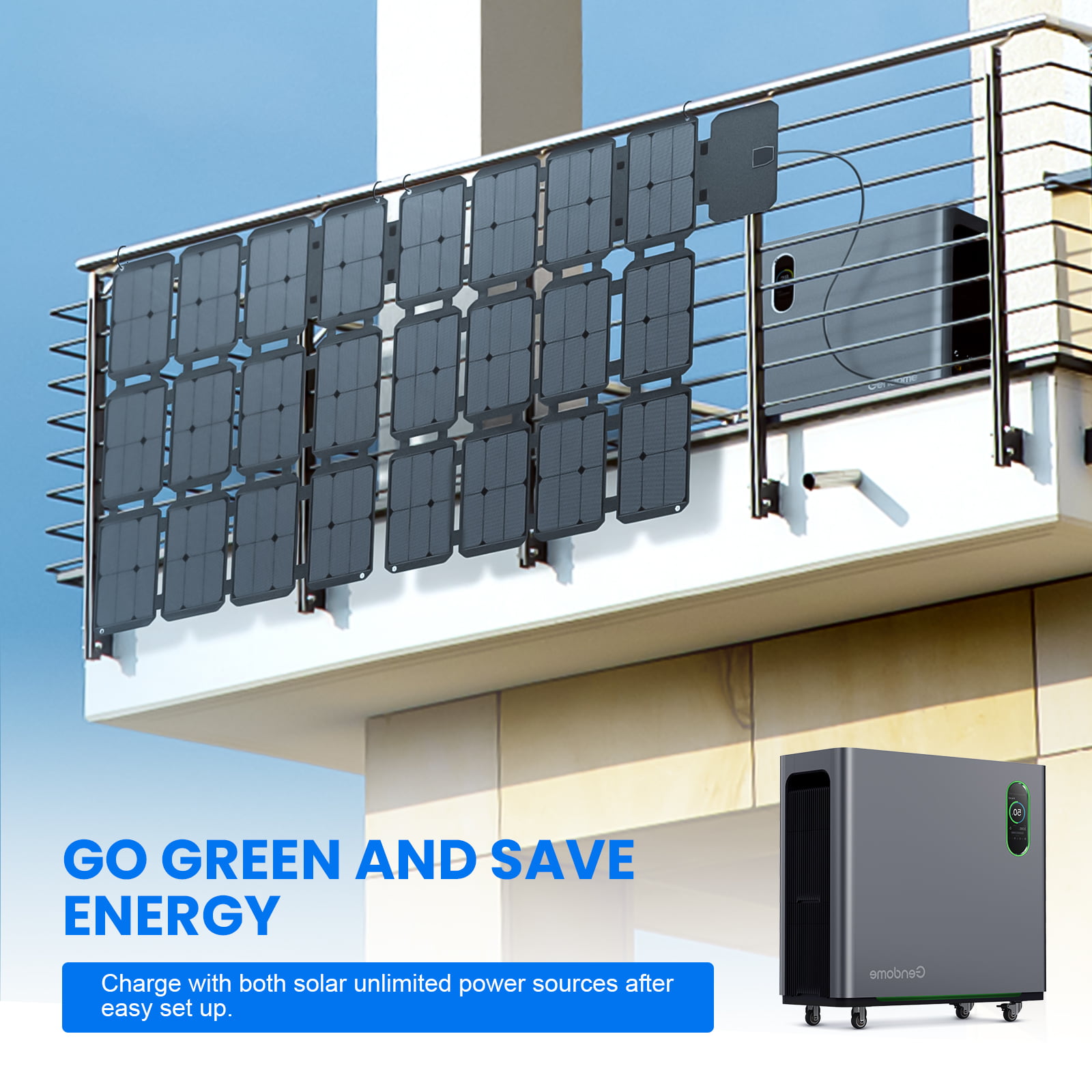 Gendome Home 3000 Solar Portable Power Station 3072Wh and 3000W – Borikensm