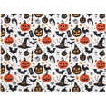 thumbnail image 3 of Halloween Black Cat Skull Pumpkin Tablecloth Rectangular Washable Table Cloth Cover for Party Picnic Dinner Halloween Decor 60" X 84", 3 of 5
