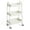White/17.40 x 12.00 x 31.00 inch, variant on Alvantor 3 Tier Small Rolling Cart, Metal Utility Storage Organizer Kitchen Trolley Bathroom Laundry Room Bar Office Shelves