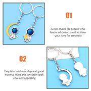KONTONTY 2-Pack Astronaut Space Keychains Alloy Metal Back to School Accessories