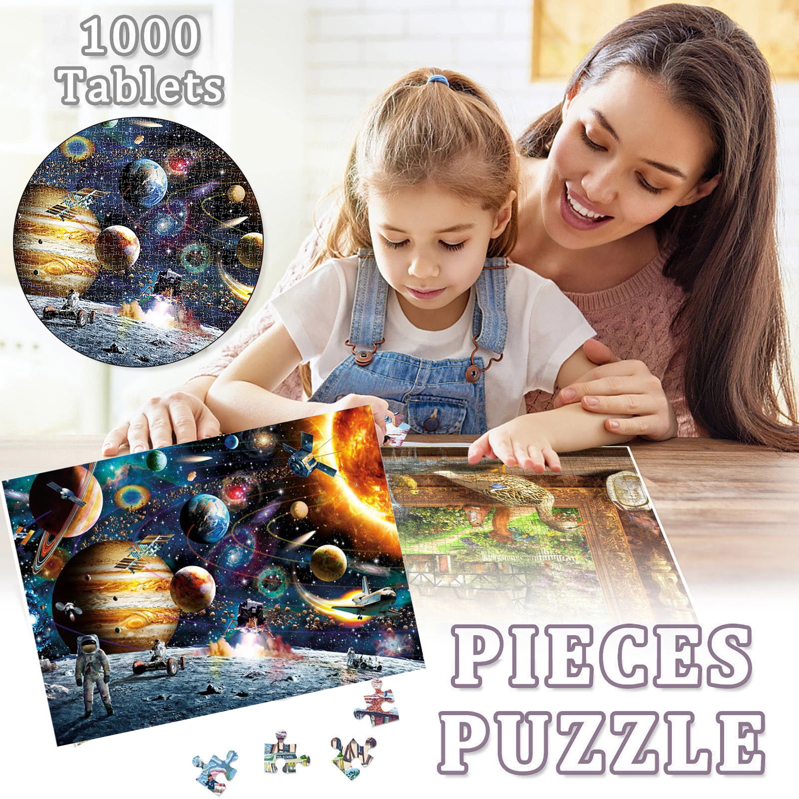 1000 Pcs Jigsaw Creativity Mental Exercise Adults Kids Educational Show Puzzles 