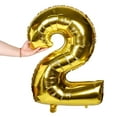 thumbnail image 3 of OUNONA 1Set Aluminum Film Number Balloons Assorted Colors for New Year Party, 3 of 6