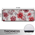 thumbnail image 5 of Kitchen Rugs Sets Of 2,Pioneer Flower Floral Print Pattern Anti Fatigue Kitchen Mat Rugs Non Slip Washable,Decorative Kitchen Floor Mats for Kitchen,Sink,Laundry,17"x47"+17"x47", 5 of 5