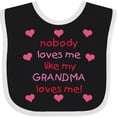 thumbnail image 3 of Inktastic Nobody Loves Me Like My Grandma Loves Me Girls Baby Bib, 3 of 4