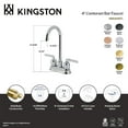 thumbnail image 6 of Kingston Brass KB8491EFL Centurion Two-Handle 2-Hole Deck Mount Bar Faucet in Polished Chrome, 6 of 7