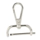 thumbnail image 3 of Cierres giratorios de langosta, cierres para bolsos, accesorios de cuero PU, cierres para llaveros, ganchos giratorios, clips de gatillo para correas , Plata de 31 mm 31mm Plata, 3 of 8