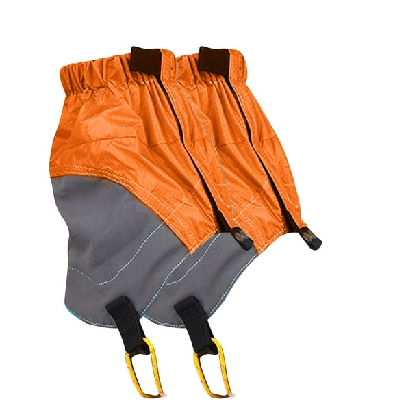 Pasas de nieve Correr al aire libre Polvo a prueba de polvo 20D Silicon Recubierto Plaid Abrafas de rasguño Snap Gancho Zapatos Protección Cubierta Naranja seitruly OD020012-03