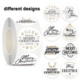 thumbnail image 3 of 500PCS Christmas Stickers Labels Black & Gold Designs Christmas Gift Tags for Winter Party Decor, 3 of 5