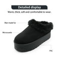 thumbnail image 2 of Glaze Women Winter Slip On Warm Faux Fur Lined Suede Snow Boots 2 Inch Sole, 2 of 7