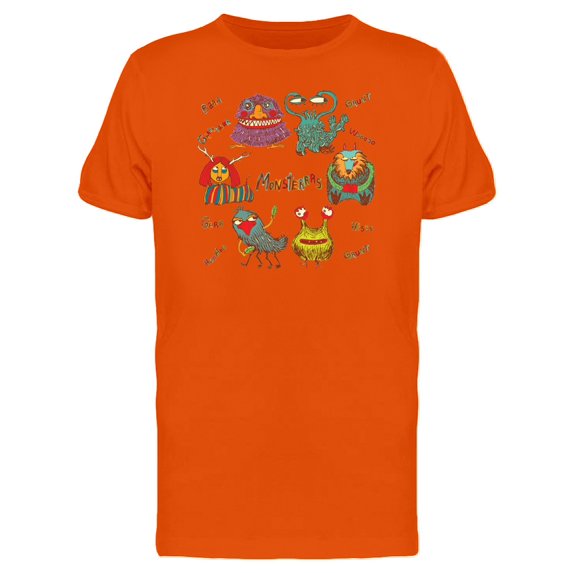 A Set Of Awesome Monsters Tee Men's -Image by Shutterstock