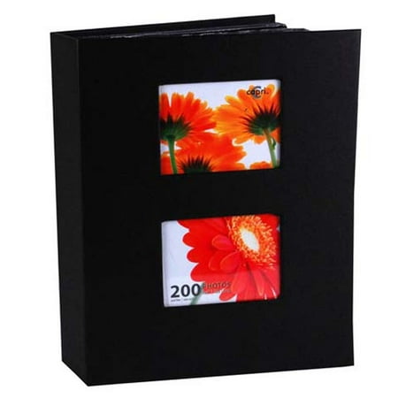 - Enigma 4 In. by 6 In. Photo Album for 200 Photos, Black