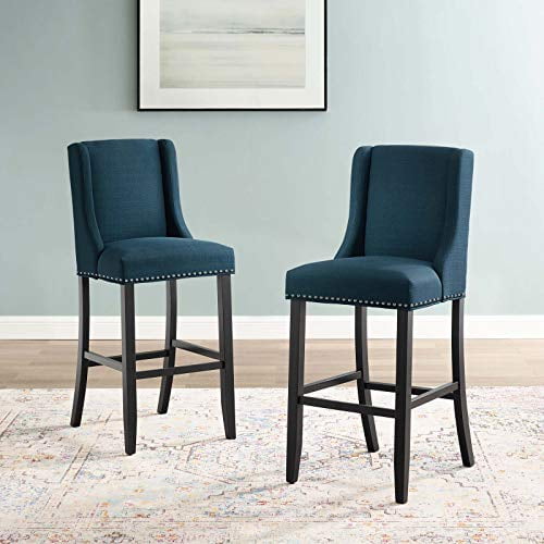 Modway Baron Tabouret Tissu Rembourré Set de 2, Azur