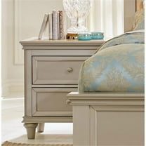 Homelegance 1928-4 Celandine Collection Night Stand, Silver - 28 x 17 x 28.75 in.