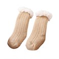 thumbnail image 1 of SUNSIOM Infant Baby Lamb Floor Socks Solid Color/Contrast Color Baby Winter Warm Thick Knit Crew Socks, 1 of 4