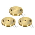 thumbnail image 5 of Uxcell 120mm 4.7inch Light Canopy Kit Ceiling Pendant Plate Gold Bronze 3 Pack, 5 of 5